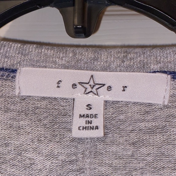 Grey and Navy striped dress EUC - Picture 3 of 3